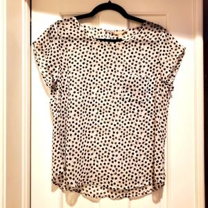 Black Polka Dot Top